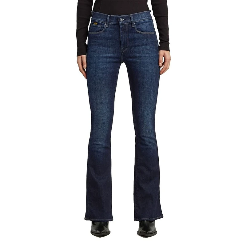 G-STAR 3301 Flare Jeans Skinny Flare Women's , Multicoloured (Worn in New Moon D21290-c051-h431) , 27W / 28L