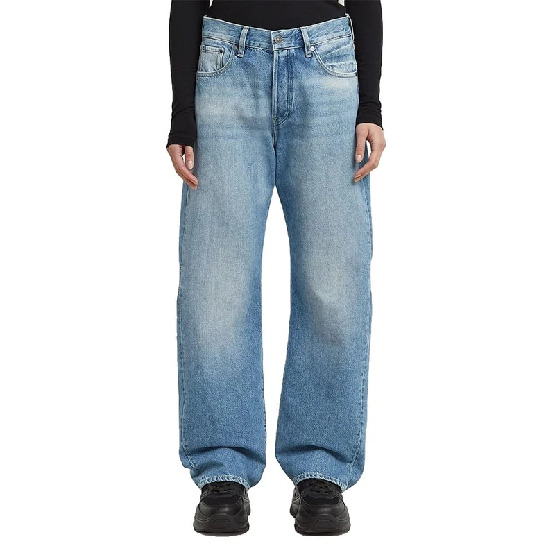 G-STAR Women's Bowey 3D Boyfriend Jeans, Multicolour (faded blue chrome D25372-E267-H544), 23W / 28L