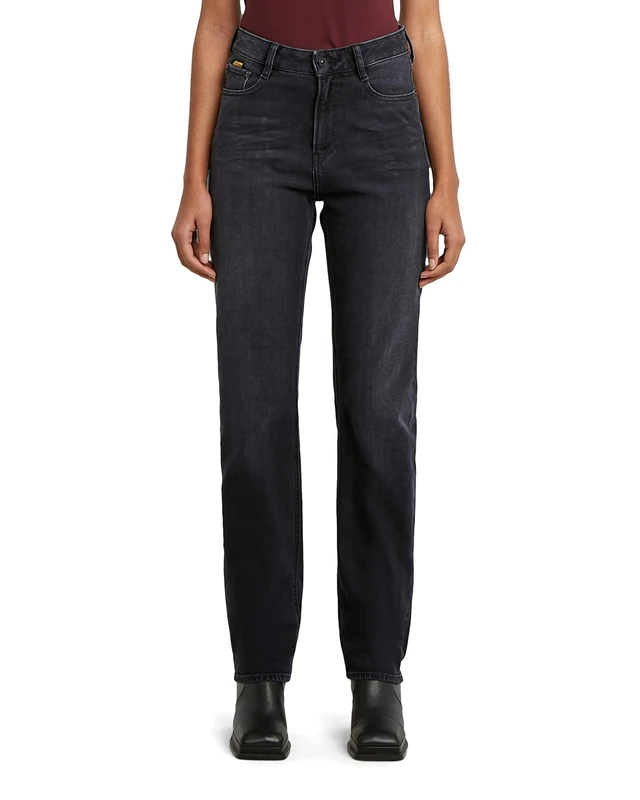 G-STAR Women's Iggie Straight Wmn Jeans, Multicolor (Worn in Black Crow D27704-e105-h532), 27W x 34L