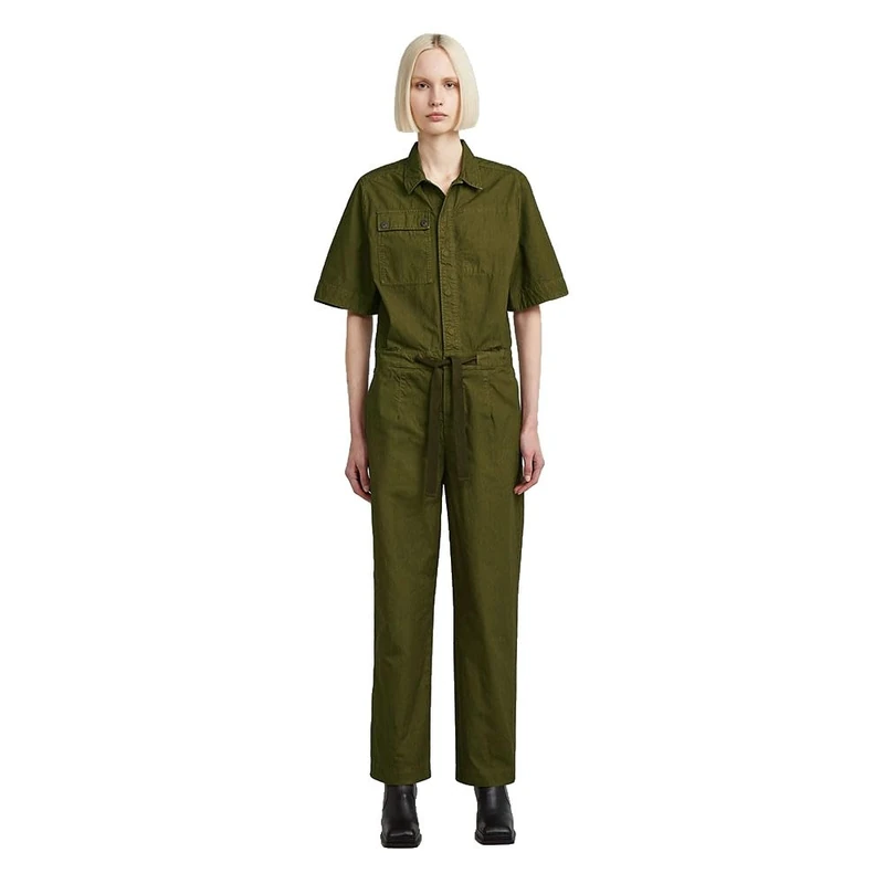 G-STAR Women's Army Jumpsuit Ss Wmn - Green, Size L
