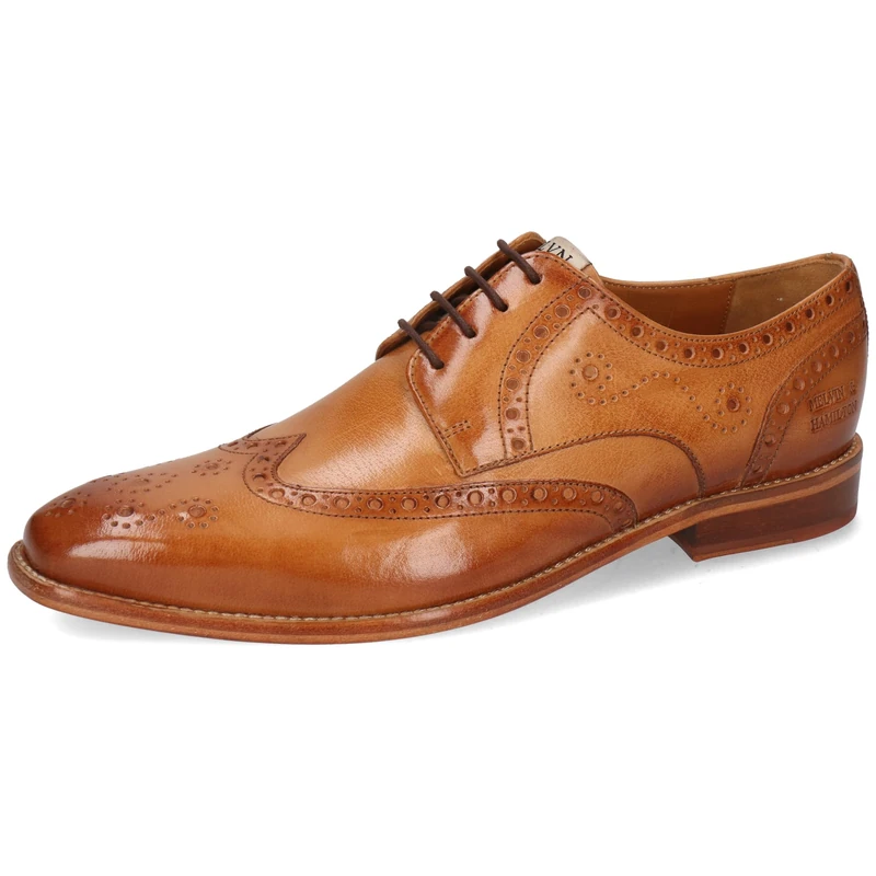 Melvin & Hamilton Men Dylan 2 Oxford Flat, Beige, 9 UK