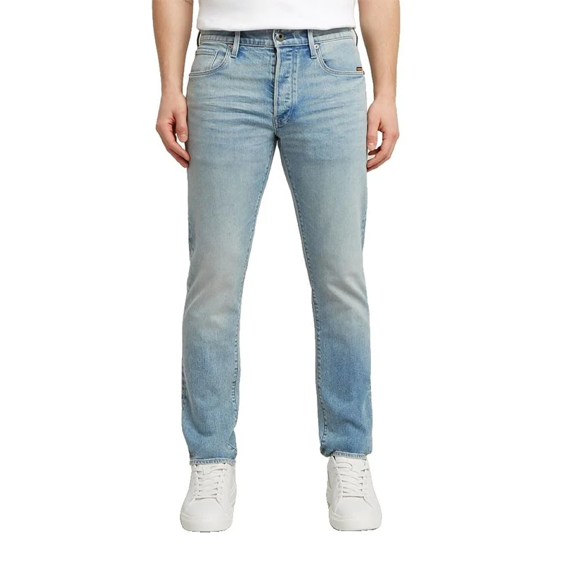 G-STAR 8719965012981 3301 Slim Jeans, Sun Faded Pacific Blue 51001-d930-h466, 40 W/34 L