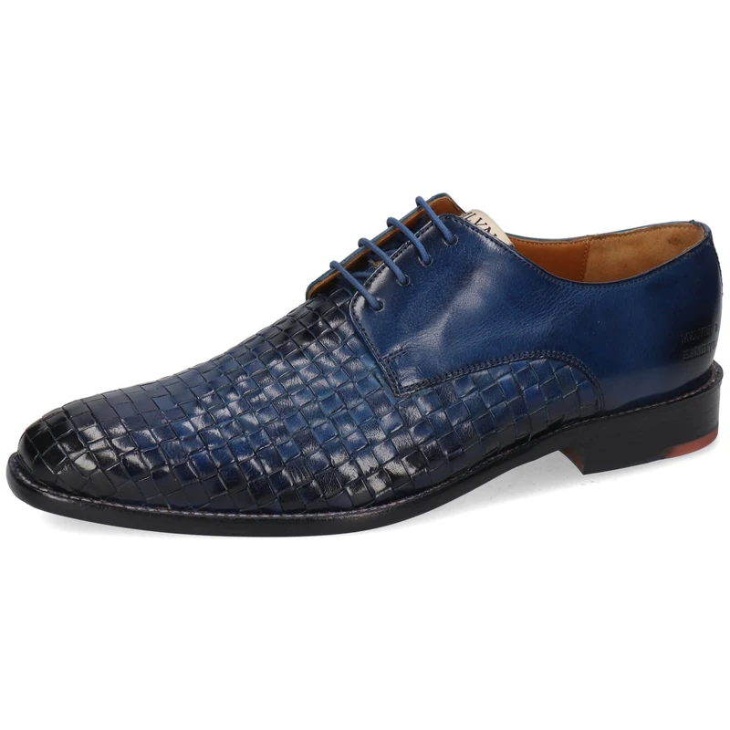 Melvin & Hamilton Men Dylan 5 Oxford Flat, Blue, 7 UK