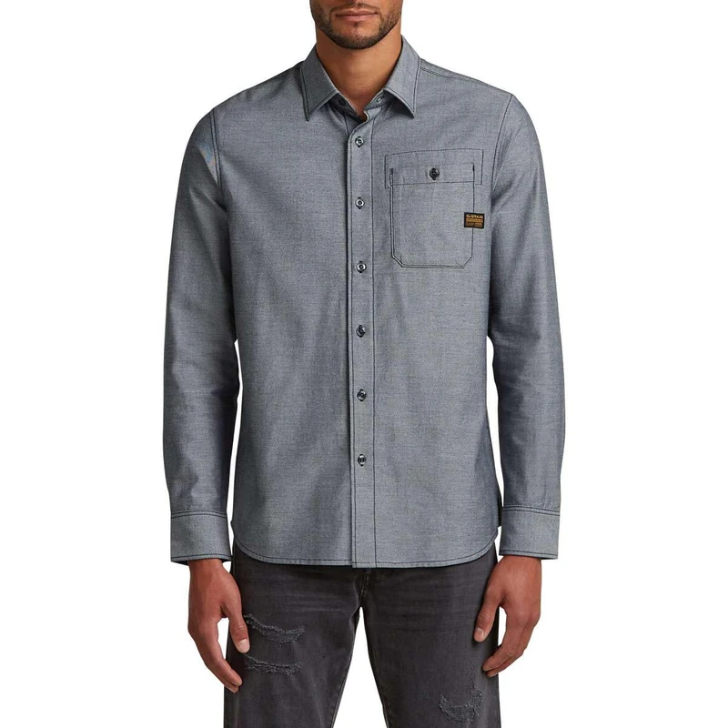 G-STAR Men's Bristum 2.0 Slim Shirt, Multicoloured (Salute/Milk D23553-e071-d851), XL
