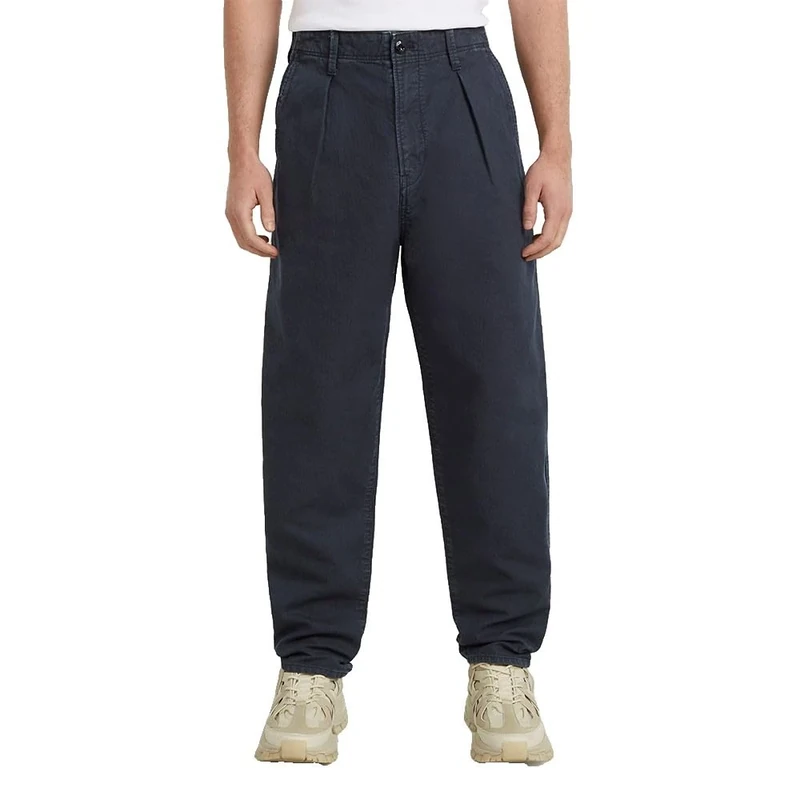 G-STAR Men's Pleated Chino Relaxed Tapered Pants, Blue (Salute Gd D24543-d752-d418), 33 W/36 L