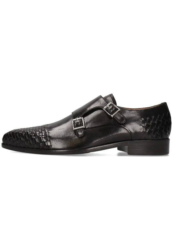 Melvin & Hamilton Men Lewis 16 Monk-Strap Loafer, Black, 10 UK