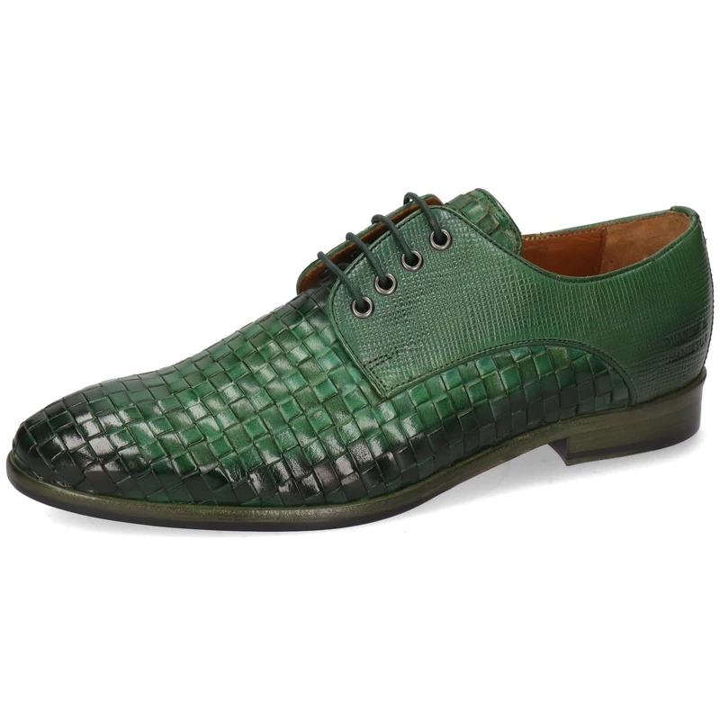 Melvin & Hamilton Men Brad 7 Oxford Flat - Green - 9 UK