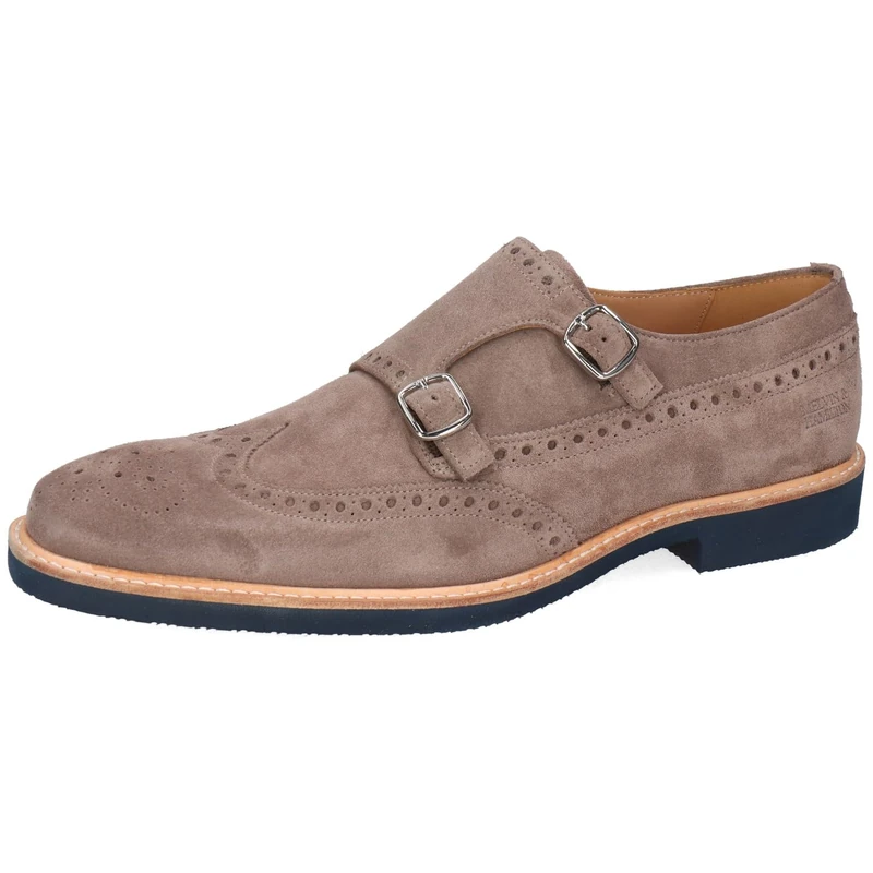 Melvin & Hamilton Men Dino 4 Monk-Strap Loafer, Gray, 9 UK