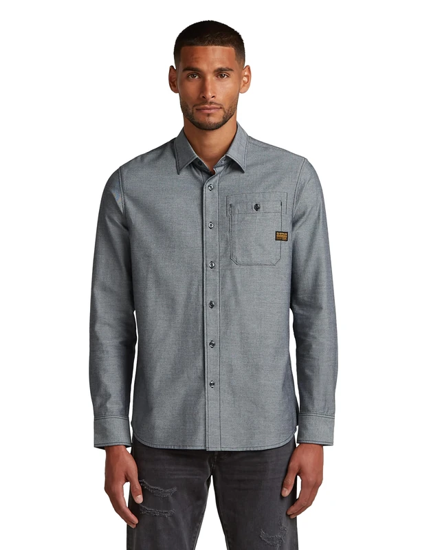 G-STAR Men's Bristum 2.0 Slim Shirt, Multicoloured (Salute/Milk D23553-e071-d851), M