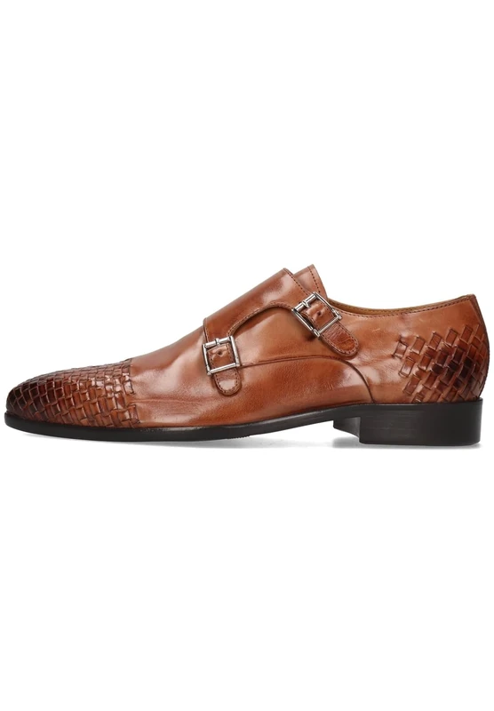 Melvin & Hamilton Men Lewis 16 Monk-Strap Loafer, Brown, 7 UK