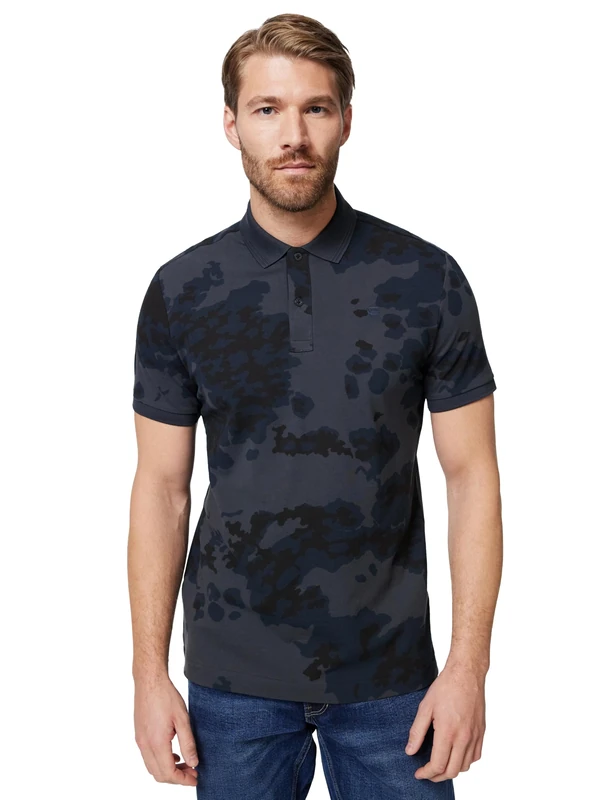 G-STAR 8719965012981 Dunda Slim ao Polo SS, Multicoloured (India Ink Forest Camo D27035-c335-h530), M