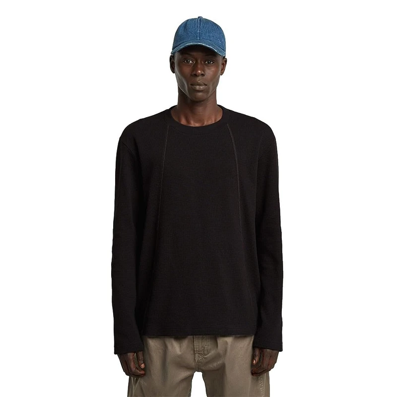 G-STAR Men's Tweeter A Line R T Ls T-Shirt, Black (Dk Black D26826-e164-6484), S