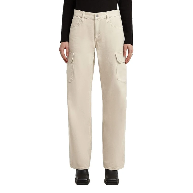 G-STAR Women's Judee Low Waist Cargo Pants, Beige (Dk Brick Gd D24673-e078-d848), 30W x 34L