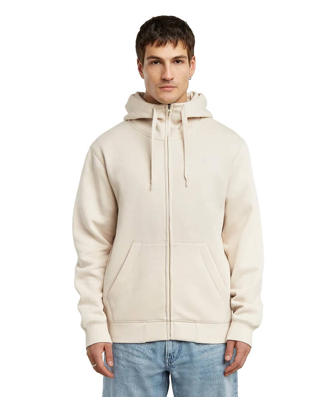 G-STAR Men's Premium Core Hooded Sweatshirt, White (Whitebait D16122-c235-1603), XS
