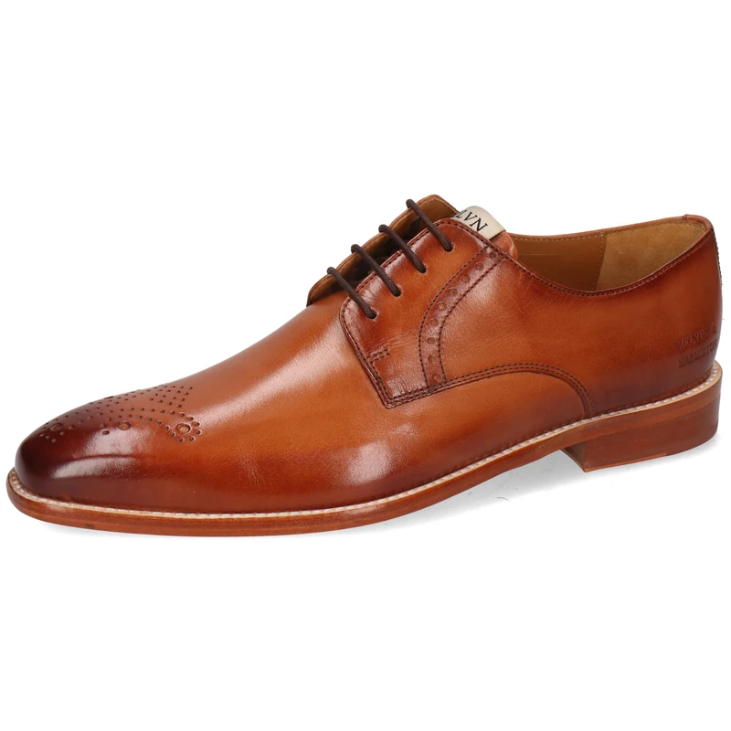 Melvin & Hamilton Men Dylan 1 Oxford Flat, Brown, 8 UK