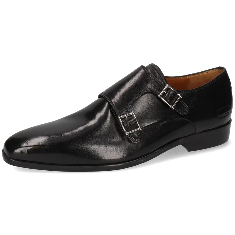 Melvin & Hamilton Men Lance 10 Monk-Strap Loafer - Black UK