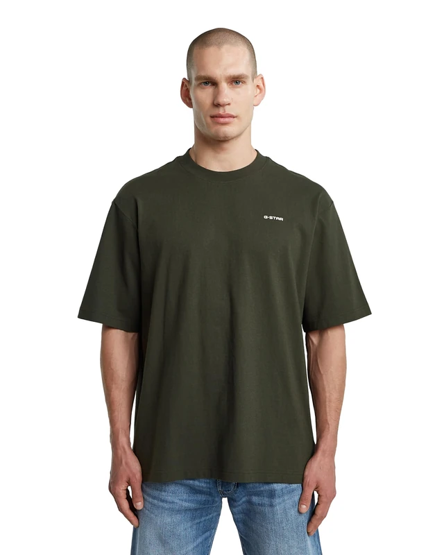 G-STAR Men's Boxy Base R T T-Shirt, Grey (Asfalt D26817-d593-995), S