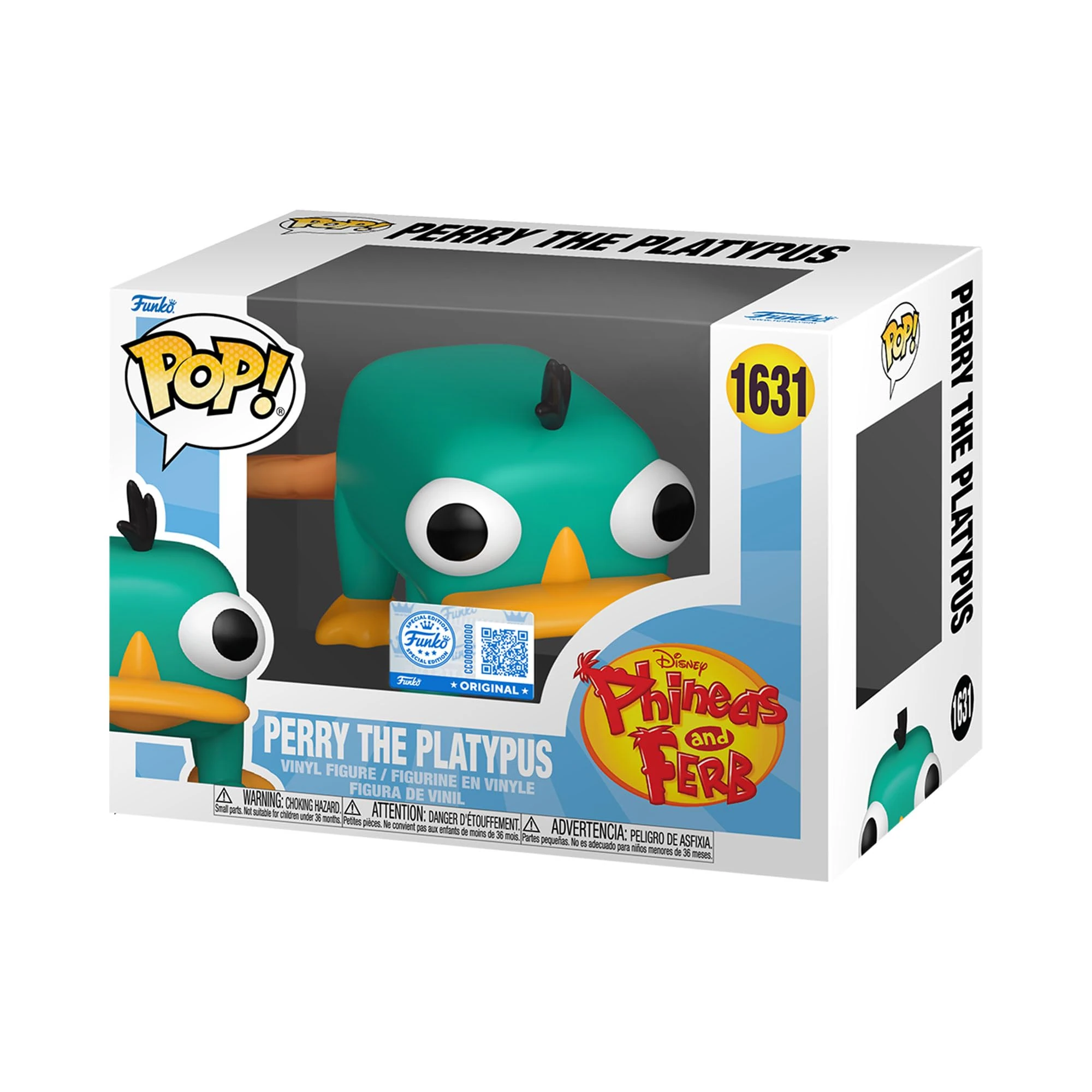 Funko Pop! Disney: Phineas and Ferb - Perry the Platypus - Collectable Vinyl Figure - Gift Idea - Official Merchandise - Toys for Kids & Adults - Anime Fans - Model Figure for Collectors and Display
