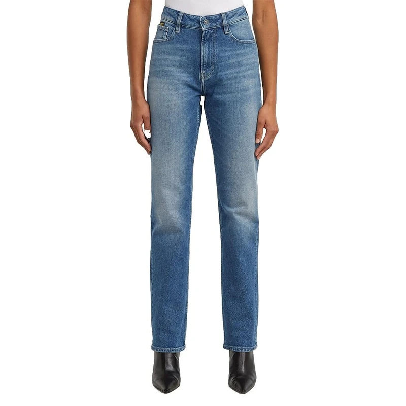 G-STAR Women's Iggie Straight Wmn Jeans, Multicoloured (Faded Antalya Blue D27704-e106-h439), 27W x 34L