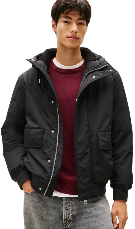 Tommy Jeans Men's TJM City Ready Bomber Dm0Dm22032 Other Jackets, Black (Black), L