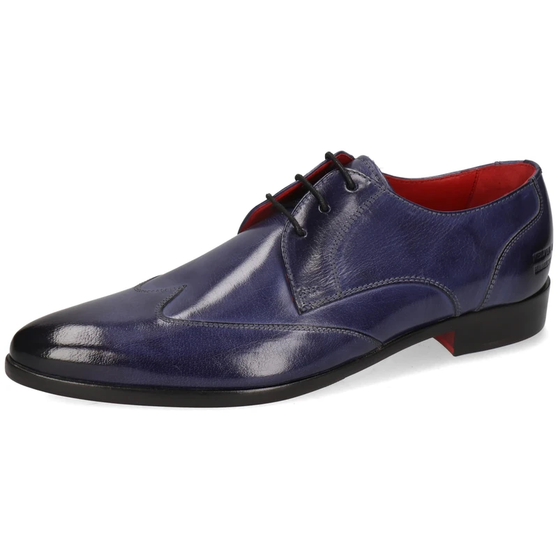 Melvin & Hamilton Men Toni 2 Oxford Flat, Blue, 7 UK