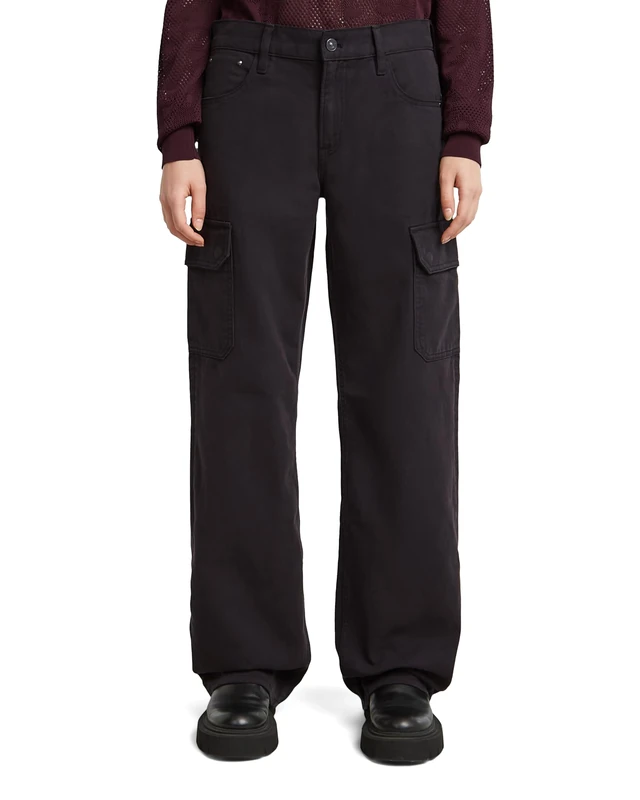 G-STAR Women's Judee Low Waist Cargo Pants, Black (Dk Black Gd D24673-e078-b564), 28W x 30L