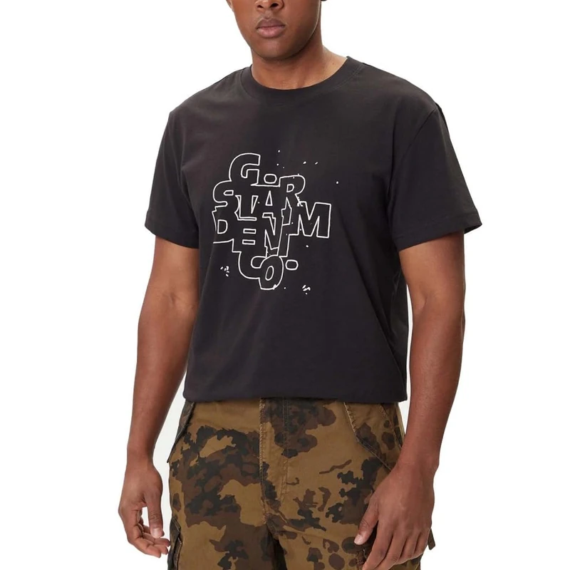G-STAR 8719965012981 hd Print r t, Black (Dk Black D26824-d975-6484), XL - Image 1