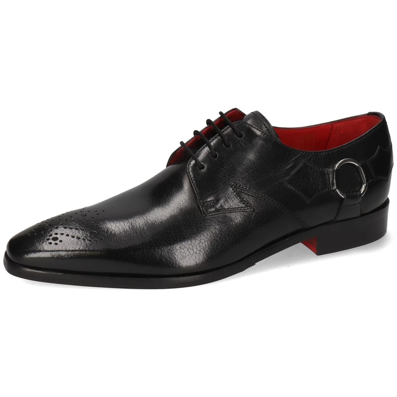 Melvin & Hamilton Men Elvis 82 Oxford Flat, Black, 7 UK