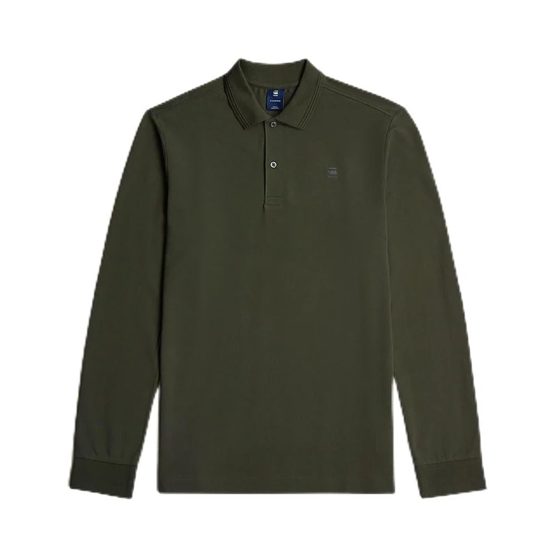 G-STAR Men's Dunda Slim Polo Ls Shirt, Grey (Asfalt D27683-5864-995), XL - Image 1
