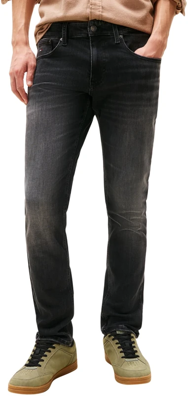 Tommy Jeans Men's Scanton Slim Di1286 Dm0Dm22156, Denim (Denim Black), 32W x 30L