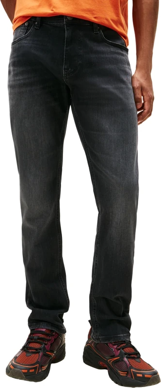 Tommy Jeans Men's Austin Slim Tprd Di1286 Dm0Dm22455 Tapered, Denim (Denim Black), 38 W/36 L