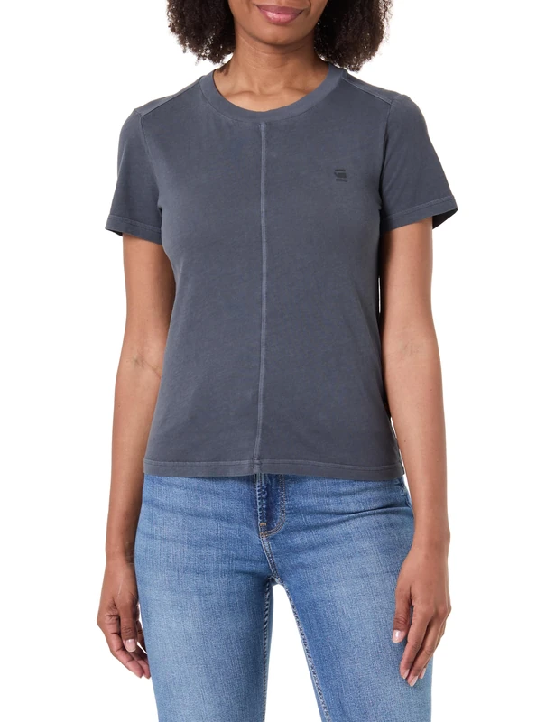 8719965012981 Front Seam Top, Blue (India Ink Gd D24499-b059-h405), S