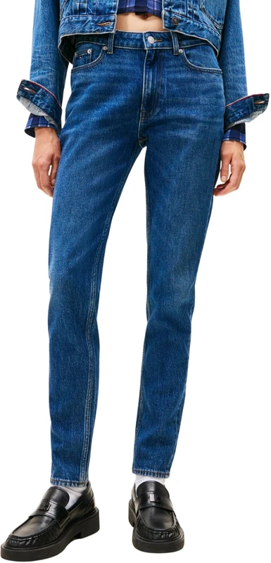 Tommy Jeans Women's Lucy Mr Slim Bi0152 Dw0Dw21808 Straight, Denim (Denim Dark), 34W x 32L