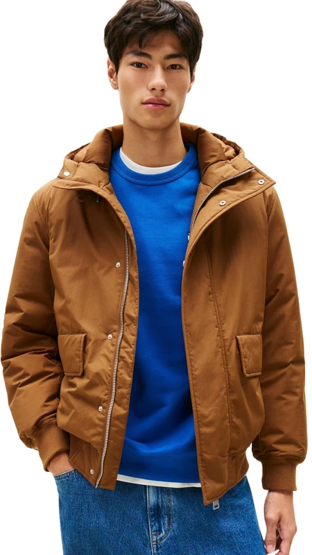 Tommy Jeans Men's TJM City Ready Bomber Jacket - Pecan Nut, M
