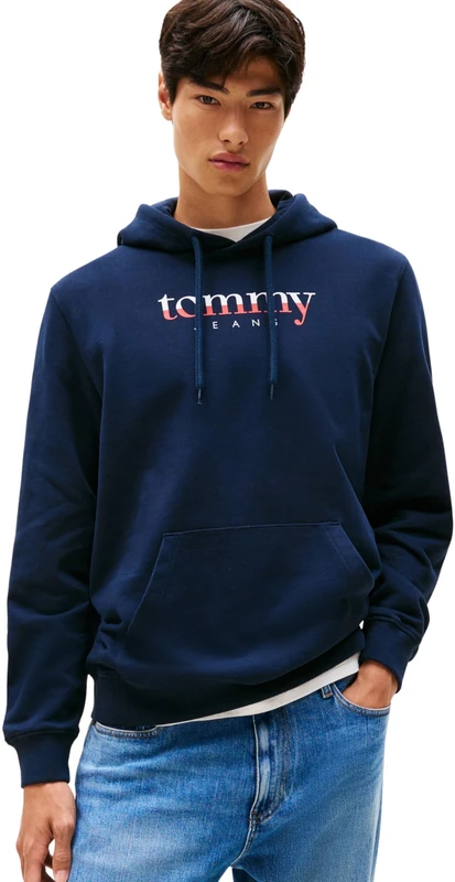 Tommy Jeans Men’s Regular Fit Hoodie, Blue (Dark Night Navy), M
