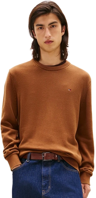 Tommy Jeans Men’s Slim Fit Jumper, Beige (Coastal Taupe), 3XL