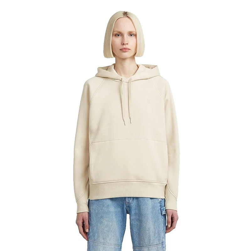 G-STAR 8719965012981 Premium Core 2.0 Hoodie, White (Whitebait D21255-c235-1603), XXS - Image 1