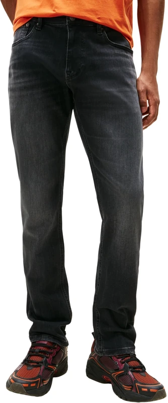 Tommy Jeans Men's Austin Slim Tprd Di1286 Dm0Dm22455 Tapered, Denim (Denim Black), 28W x 36L