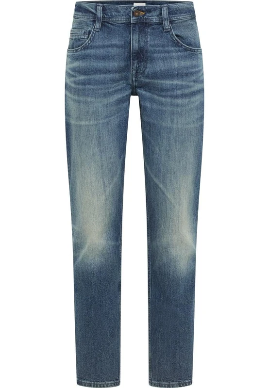 MUSTANG Men's Style Denver Straight Jeans, Medium Blue 673, 34 W/30 L - Image 1
