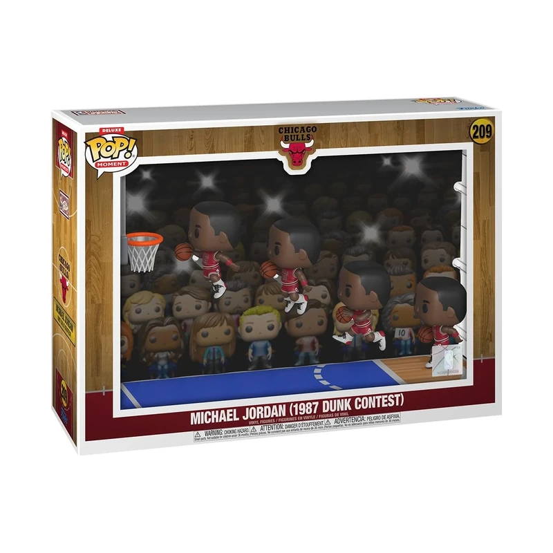 Funko Pop! Moments Deluxe: Chicago Bulls - Michael Jordan - ('87 Dunk Contest) - Collectable Vinyl Figure - Gift Idea - Official Merchandise - Toys for Kids & Adults - Sports Fans