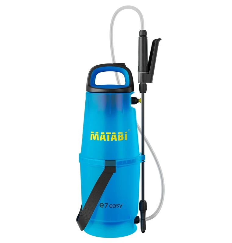 Matabi e7 Easy - Electric Sprayer for Garden and Orchard - Li-Ion Battery USB-C - 20L Autonomy - Safe System - Adjustable Straps - Translucent Tank - Easy to Use - Made in Europe