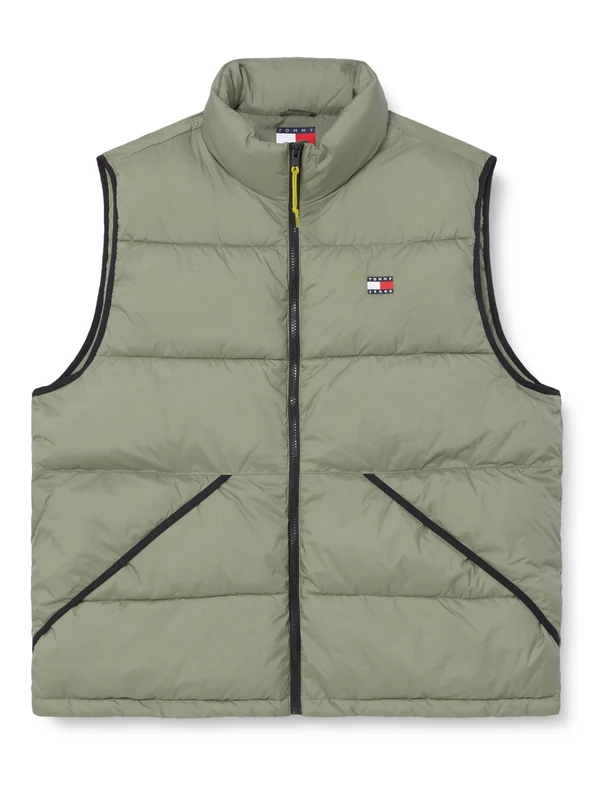 Tommy Jeans Men's TJM VAIL PUFFER VEST DM0DM22069, Green, M