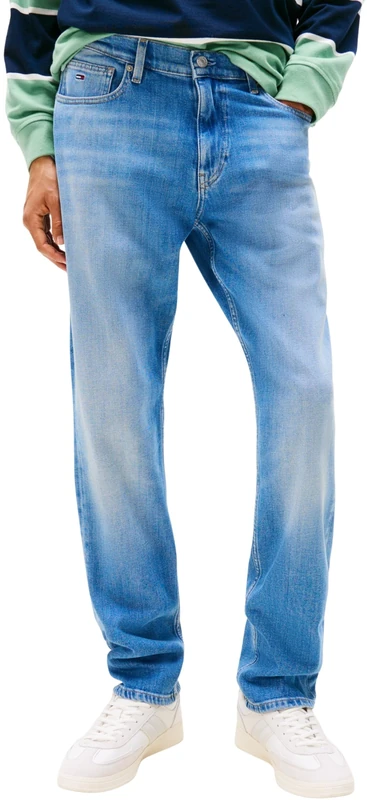 Tommy Jeans Men’s Ryan Slim Straight Leg Jeans, Blue (Denim Medium), 29W/36L
