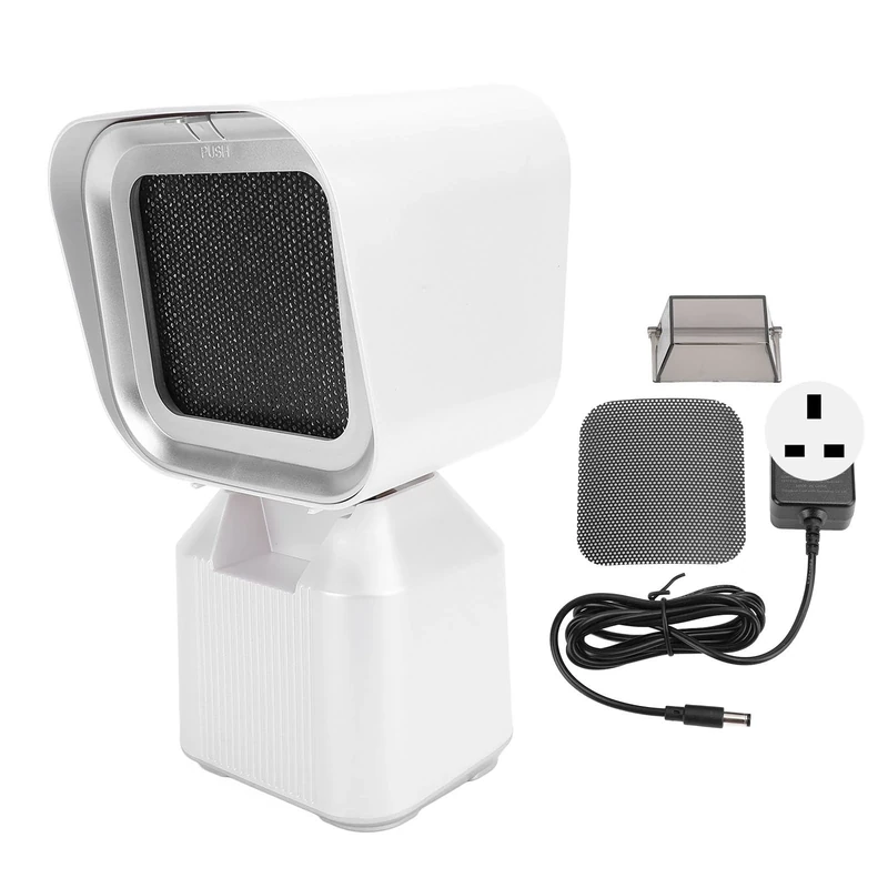 Portable Range Hood, Desktop Kitchen Exhaust Fan with 2-Speed, Adjustable Angle Height Kitchen Extractor Hood for Indoor BBQ Hot Pot RV Kitchens (UK Plug)