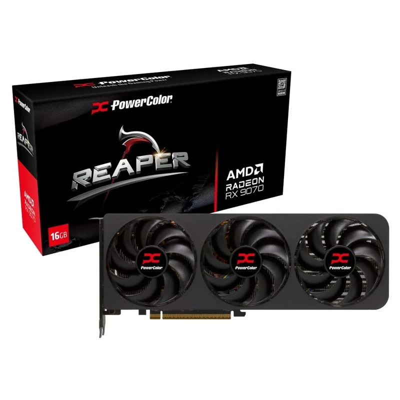 PowerColor Reaper AMD Radeon RX 9070 16GB GDDR6 Graphics Card