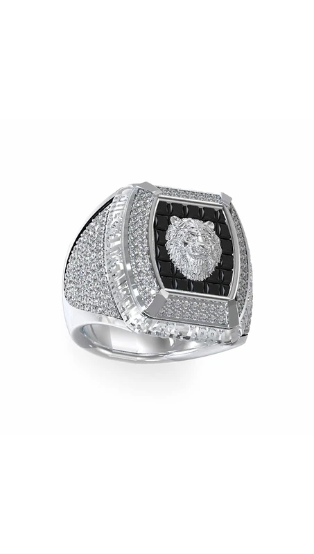 ANILLO GUESS - LION KING Color: Plata/Size: 62,00