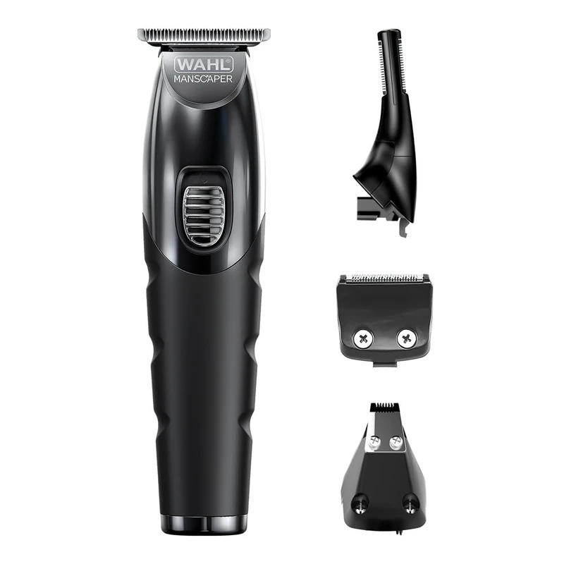 WAHL Manscaper Toolbox, Multi Roomer, Beard Trimmer, Cut, Lithium, USB-A Charging, Attachment Heads, Rechargeable, Black - Image 1