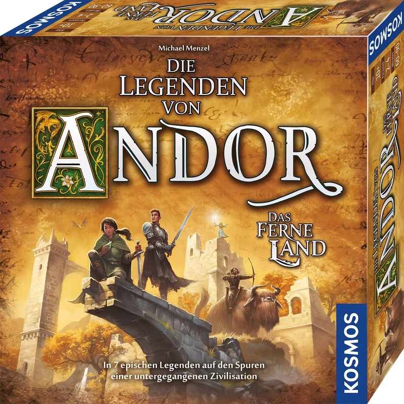 Kosmos 685256 The Legends of Andor - The Far Land, 7 Epic Legends, Cooperative Board Game for 2-4 People from 10 Years, by Michael Menzel