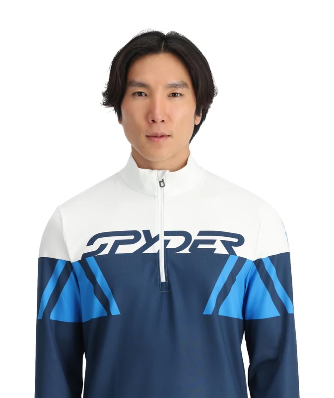 Spyder Paramount 1/2 Zip, Men's, True Navy, XXL