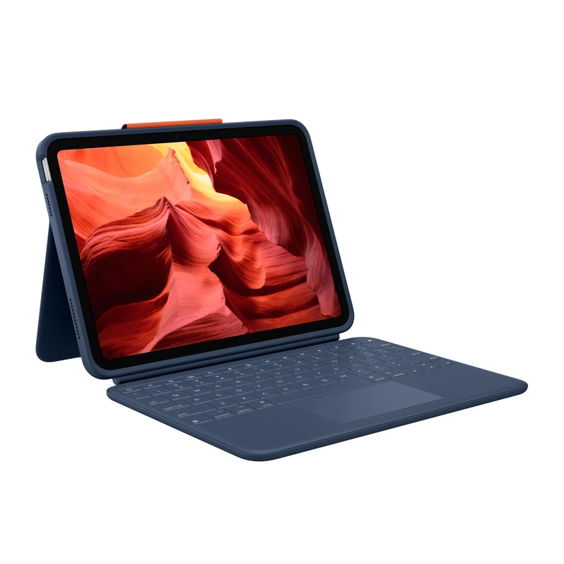 Logitech Rugged Combo 4 tOUCH for iPad (10th generation) Protective Keyboard Case with Smart Connector and Durable Spill-Proof Keyboard - QWERTZ